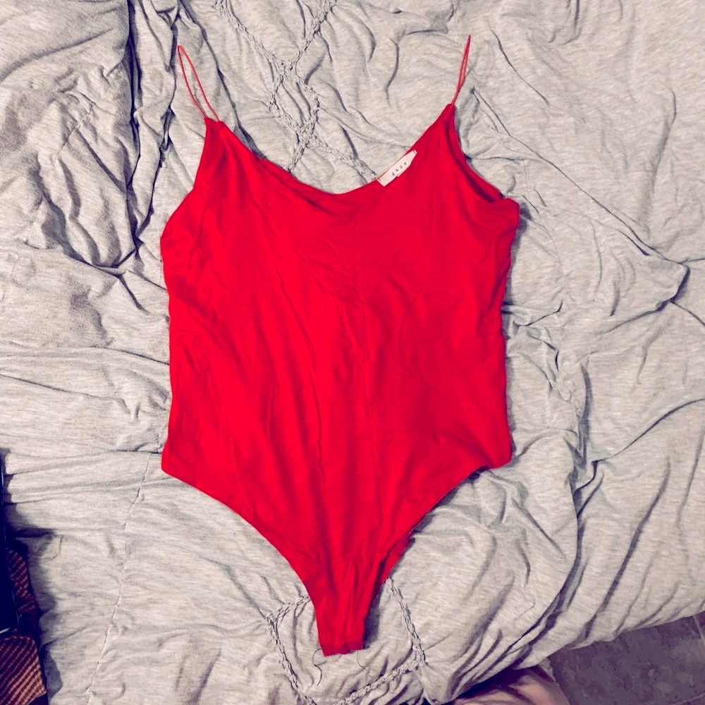 Red bodysuit